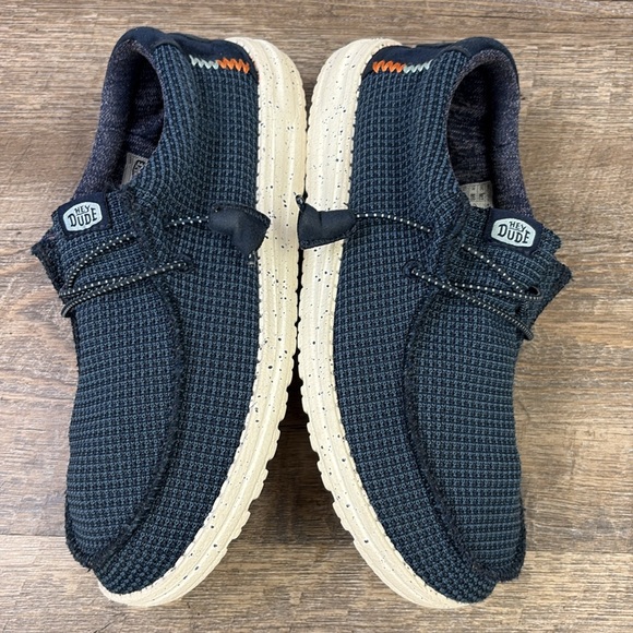 Hey Dude WALLY Navy Blue Sport Mesh Casual Slip On Shoes Size 7 main image 4